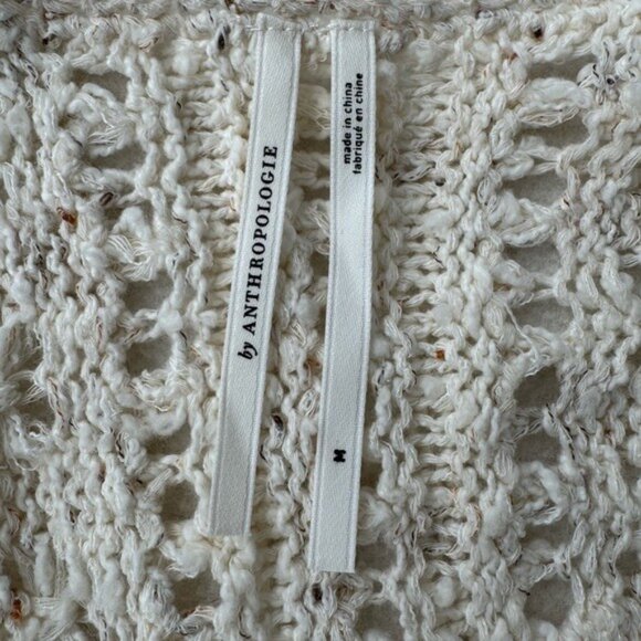 Anthropologie Bestie Cardigan Sweater in Ivory Size Medium NWOT - Picture 14 of 16